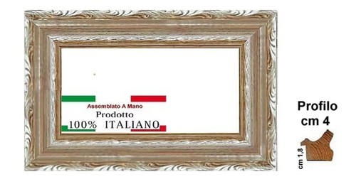 Cornice legno argento - cornice, in