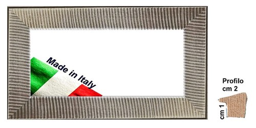Cornice legno argento - cornice, in