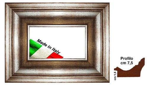 Cornice argento invecchiato - cornice, in